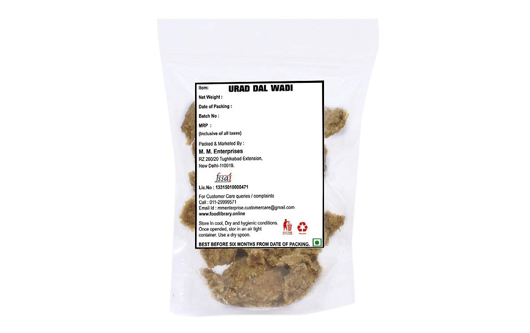 Food Library Amritsari Urad Dal Wadi   Pack  400 grams